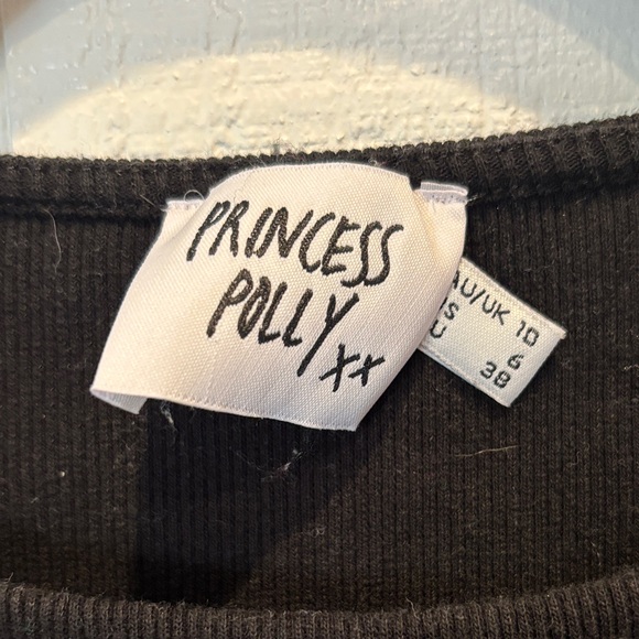 Princess Polly Black Ribbed Mini Dress - Picture 6 of 7